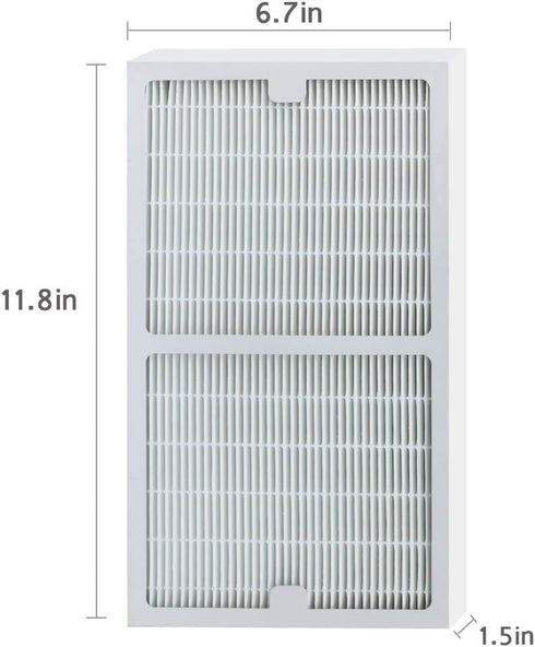 Filters C Compatible Idylis Air Purifier IAP-10-200 & IAP-10-280, Part # IAF-H-100C - 1 pcs HEPA Filter & 2 Carbon Filters...