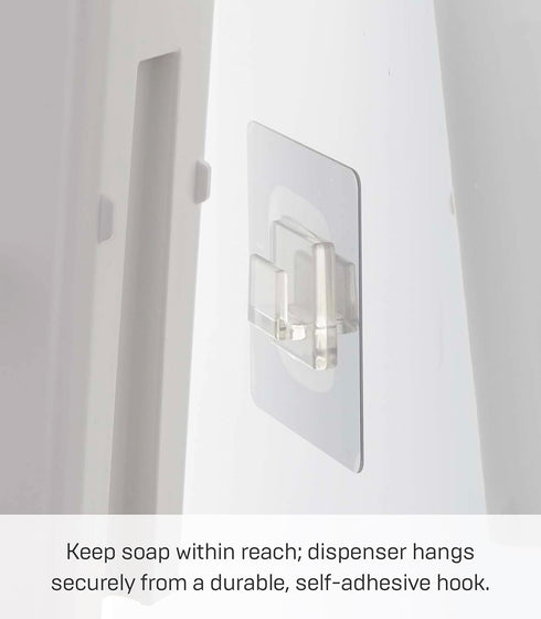 Tower Self Adhesive Kitchen Soap Dispener, Wall Or Sink Mounted Pump Dispenser for Hand Or Dish Soap - Abs Plastic...