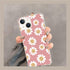 Indie Smile Face Flower Daisy Power Phone Case Compatible with iPhone 13, Hippie Retro 90s Pink Aesthetic Case for Girls Boys Women Men, Unique Tr...