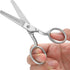 Round Tip Sewing Scissors: Small Safety Sharp Tiny Fabric Scissors, 4.75 Inches Silver Stainless Steel Shears for Cutting Yarn Thread Embroidery k...
