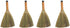 Veemoon 4 Pcs Handheld Cleaning Broom Small Whisk Broom Rustic Household Broom Mini Straw Broom Home Broom Dust Brush for Indoor Outdoor...