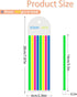 HAUTOCO 960PCS Highlighter Tape for Books, 6 Sheets Long Sticky Notes Tabs for Annotating Books, Transparent Highlighter Strips Index Flags Page M...