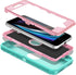 for iPhone SE 2022/2020 Case Built-in Screen Protector Shockproof Dust/Drop Proof 3 in 1 Full Body Rugged Heavy Duty Cover for Apple iPhone SE 3rd...
