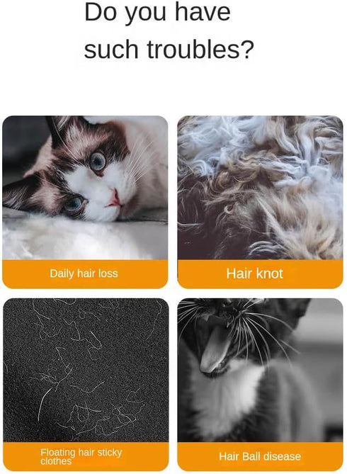 ???????????????????? Dog Brush for Shedding, Dematting Comb for Dogs and Cats - Say Goodbye to Knots, Floating Fur and Bottom Fluff with This Desh...