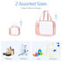 PACKISM Clear Toiletry Bags - 2 Pack Clear Makeup Bags with Handle Large Opening, Waterproof Clear Cosmetic Bags Fit Carry-on Travel Essentials, T...