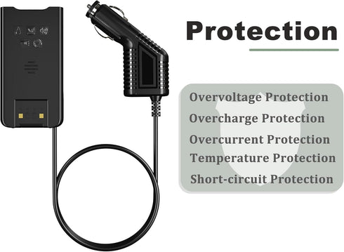 BAOFENG UV-9R Plus Battery Eliminator Car Charger for UV-9G Radio DC7.4V Replacement UV-9R Pro Walkie Talkie Battery Walikie Talkie Accessories...