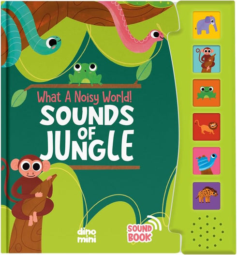 What A Noisy World! - Sounds of Jungle - Sound Books for Toddlers - Musical Book with 6 Different Sounds...