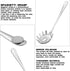 2Pcs Spaghetti Spoon,Stainless Steel Claw Pasta Spoon Server Noodle Scoop Slotted Spoon Kitchen Utensils for Home Restaurant Bar...