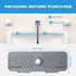 5° Slope Kitchen Sink Splash Guard, 17" Silicone Faucet Handle Drip Catcher Tray, Multipurpose for Kitchen Dish Drying Mats Sponge Holder and Bath...