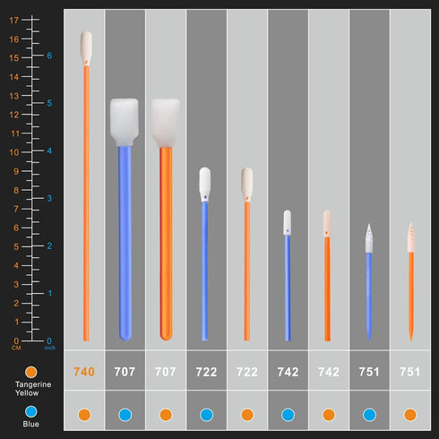 Wellgler's 100pcs Foam Cleaning Swabs,Square Rectangle Cleaning Swab?for Solvent Format Inkjet Printer Roland Optical Equipment?Camera, Optical Le...