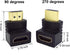 6Pack 3D and 4K HDMI Angled Adapter Combo 2 Pcs 90 and 270 Degree 4 Pcs Vertical Flat Left and Right 90 Degree Male to Female HDMI Adapter TV Conn...