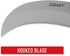 Coast - 21627 COAST DX300 Double Lock Folding Knife with 3" Hooked Stainless Steel Blade,Black...