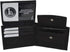 Leatherboss Leather Boys Slim Compact Flap Id Coin Pocket Bifold Wallet with debit credit card holder, Black...