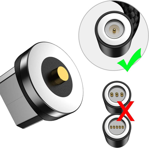 Terasako Magnetic Connector Tips Head for Micro USB Android Devices (5 Pack)...