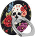 Cell Phone Ring Holder Grip, Flower Floral Rose Horrible Cool Skull Finger Ring Stand 360 Degree Rotation Universal Cell Phone Back Hand Grip Fing...