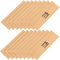 Brown Kraft Paper Bags 100pcs Disposable Silverware Flatware Paper Sleeves Kitchen Cutlery Utensils Holder for Christmas Party Table Decorations S...
