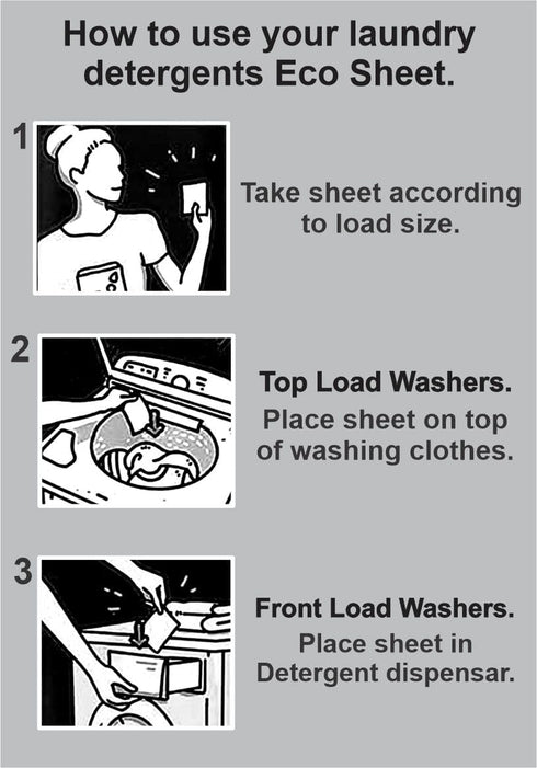 Laundry Detergent Sheets Biodegradable 60 Loads...