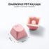 Catekro PBT Keycaps, 104 Keys Standard Doubleshot Keycap Set, OEM Profile, Translucent Keycaps for DIY Mechanical Keyboard(Cyan+Pink)...