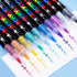 Guangna Direct Liquid Soft Head Acrylic Marker Pen 12 Colors Student Special Non-Transparent Stackable Watercolor Pen Marker Pen DIY Journal Graff...