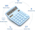 Blue Calculator, Basic Office Calculator, Desktop Calculator 12 Digit, Large LCD Display for Blue Office Supplies with Sensitive Button, Blue Desk...