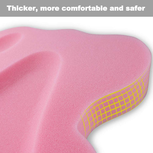 HALLO Soft Infant Bath Sponge Skid Proof Baby Bath Mat Newborn Odor Free (Pink)...