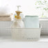 Idomy 6-Pack Plastic Storage Baskets/Bins, Rectangle...
