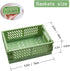 Xhwykzz 4 Pack Mini Foldable Plastic Small Baskets for Organizing and Storage, Collapsible Storage Crate for Home Bedroom Office Classroom Drawer ...