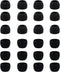 12 Pairs Silicone Replacement Earbud Ear Buds Tips Compatible with 3.8mm to 5.5mm Nozzle Earbuds Earphones, Small Size Black......