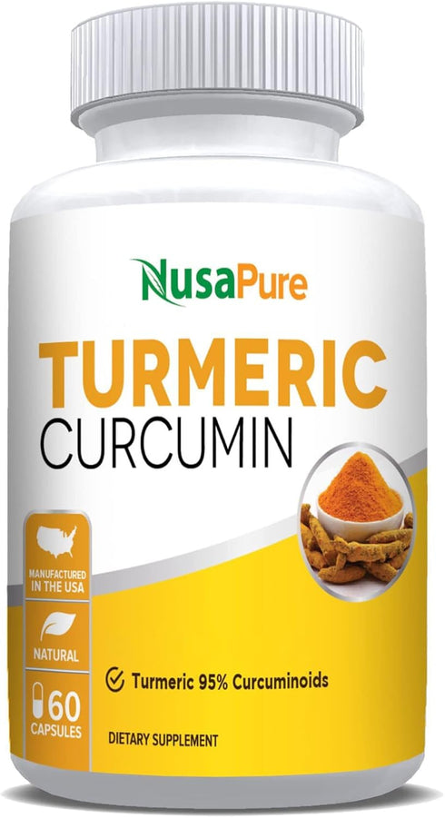 NusaPure Turmeric Curcumin 600 mg - Vegetarian...