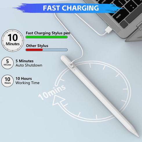 Stylus Pen for Touch Screen, Active Stylus Pen for iPhone Samsung Lenovo Google Pixel Smart Phone iOS/Android and Other Tablets, Smart Digital Sty...