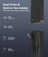 Portable Charger 20000mAh Power Bank -Portable Battery with 2 Built in Cables PD QC4.0 22.5W Fast Charging Battery Pack Phone Charger for iPhone 1...
