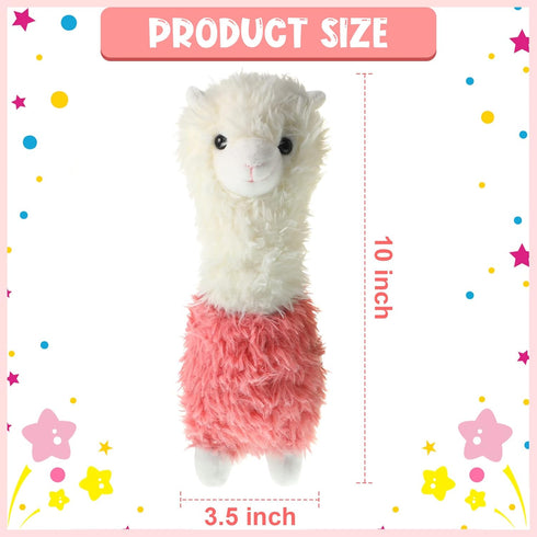 2 Pieces Llama Stuffed Animal 10 Inches Cute Llama Alpaca Plush Toy Gifts for Girls Boys Birthday Home Wedding Christmas Party Decorations(Green, ...