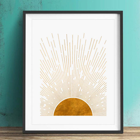 Sun Rise Art, You Are My Sunshine, Kid Room Wall Decor, Boho Sun Wall Art, Minimalist Art, Boho Art Print, Modern Art, Sun Print, Set of 2 Prints ...