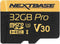 Nextbase 32GB U3 Micro SD Memory Card - with Adapter - Compatible with Nextbase in-Car Dash Cams Series 1 and 2...
