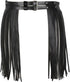 Women Leather Tassel Waist Belt,Women Punk Waist Belt Tassel Fringe Skirt Belt,Wide Tassel Waist Belt for Women,Fringe Dress Belt,Vintage PU Leath...
