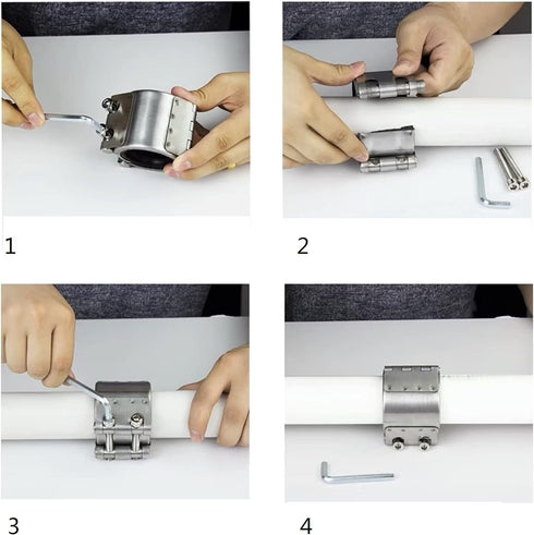 Pipe Repair clamp,Leak Sealer,Emergency Pipe Repair Kit for Plastic and Metal Pipes (33mm-36mm/1 inch)...