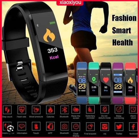 Smart Watch Wristband Bracelet,Pedometer, Fitness Sports,Waterproof, Android, Inteligente,Blue Tooth...