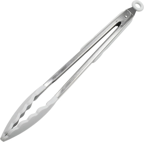 Chef Craft Premium Silicone Cooking Tongs, 12 inch, Gray...