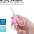 3.5" Sharp Small Craft Scissors all Purpose, Precision Straight and Curved Fine Tips for Thread Yarn Fabric Cutting, Mini Scissors with Protective...