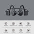 Bone Conduction Headphones, 12 Hours Playtime Bluetoeth 5.3 Headset Open Ear Wireless Earphone - IP55 Sweatproof Built-in Mic,Perfect for Running ...