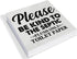 Country Only Flush Toilet Paper Wood Box Sign Decor Desk Sign Be Kind to the Septic Wooden Box Block Sign Rustic Home Bathroom Shelf Wall Decorati...