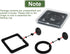 DS. DISTINCTIVE STYLE Fish Feeding Ring 2 Pieces Aquarium and Tank Floating Rings Food Feeders with Suction Cup (Black)...