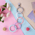 Silicone Baby Teether Links, Cutie Baby Teething Toys with Pacifier Clip, Multi Use Baby Teether Rings, Food Grade Silicone Attachable Teether Che...
