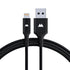 Mous - USB A to Lightning Charging Cable - Nylon Braiding - 1.5m - Black...