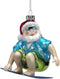 Kurt S. Adler Beach Nautical Themed Glass Ornaments (4" Glass Beach Santa Surfing Christmas Ornament J8914)...