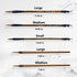 5pcs Calligraphy Brushes Painting Writing Brushes Watercolor Brushes Set Writing Sumi Hubi Maobi Drawing Watercolor Ink Art Kanji Painting Wooden ...