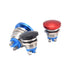 2PCS 22mm Self Reset Push Button Switch Metal Mushroom Head Round Start Button AC/DC 12V-250V? Domed Screw Terminal? Suitable for 0.86 '' mounting...