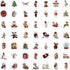 Cute Christmas Stickers 50 Pcs Trendy Style Stickers Laptop Stickers Pack Cool Sticker for Pad MacBook Car Snowboard Bicycle Luggage Water Cup Dec...