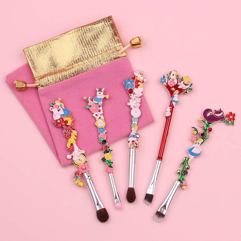 Anime Alice in Wonderland Makeup Brushes - Foundation Blending Powder Eyeshadow Contour Concealer Blush Cosmetic Makeup Tool Brush (Alice Makeup B...