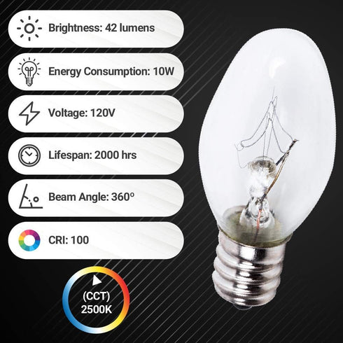 BlueStars Ultra Durable 22002263 10W 120V Light Bulb Replacement Part Exact Fit for Whirlpool Kenmore KitchenAid Brands – Replaces WP22002263 3406124 4344740 PS11739347 AP6006279 - Pack of 2